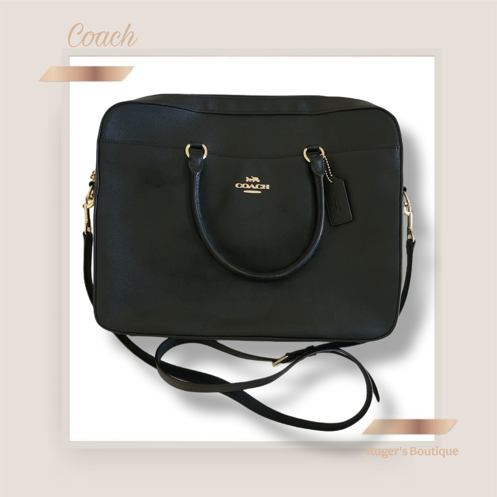 🌿COACH Leather Authentic Laptop Briefcase Bag - Absolutely Gorgeous!!! - Picture 3 of 17